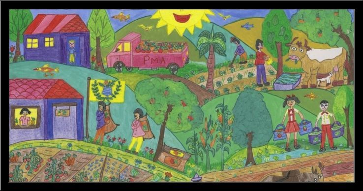 738x388 go green drawing for kids, drawings - Go Green Drawing