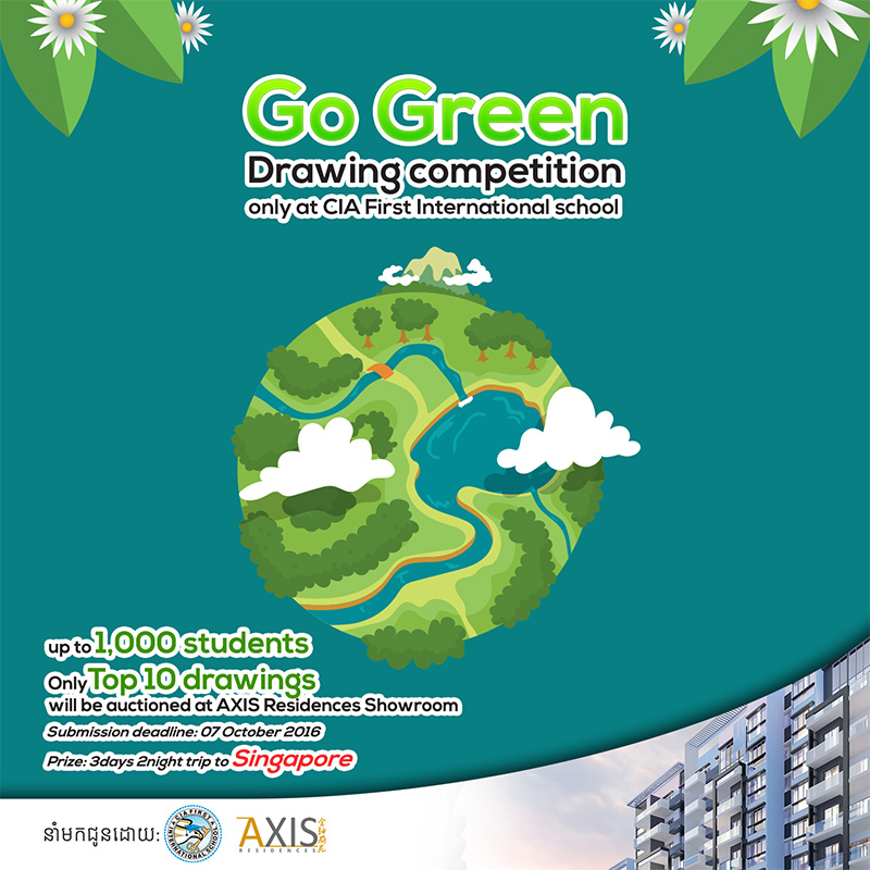 800x800 cia first international school go green drawing competition - Go Green Drawing