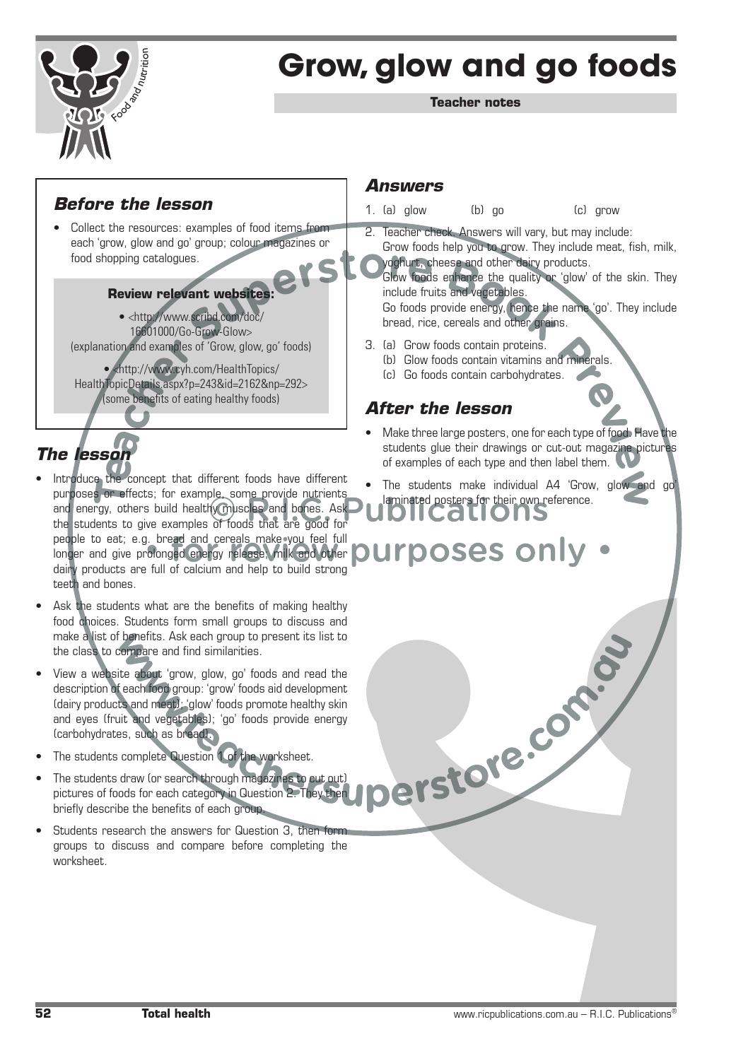 1058x1497 Total Health Ages - Go Grow Glow Foods Drawing