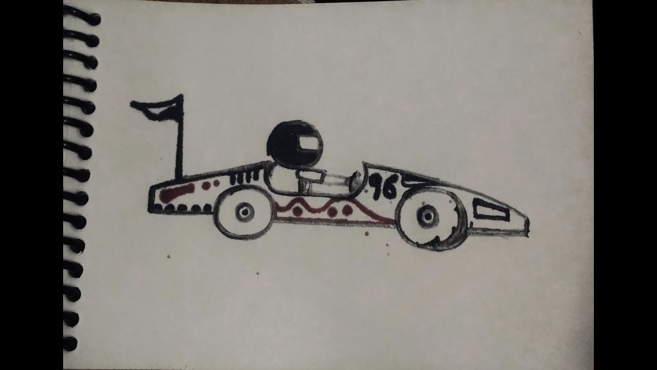 1280x720 go kart drawing - Go Kart Drawing