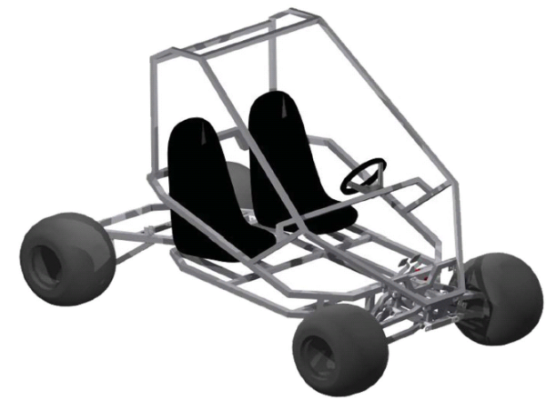 600x440 granddaddy full suspenion two seat go kart plans - Go Kart Drawing