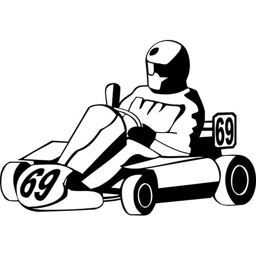 Go Kart Drawing at PaintingValley.com | Explore collection of Go Kart ...