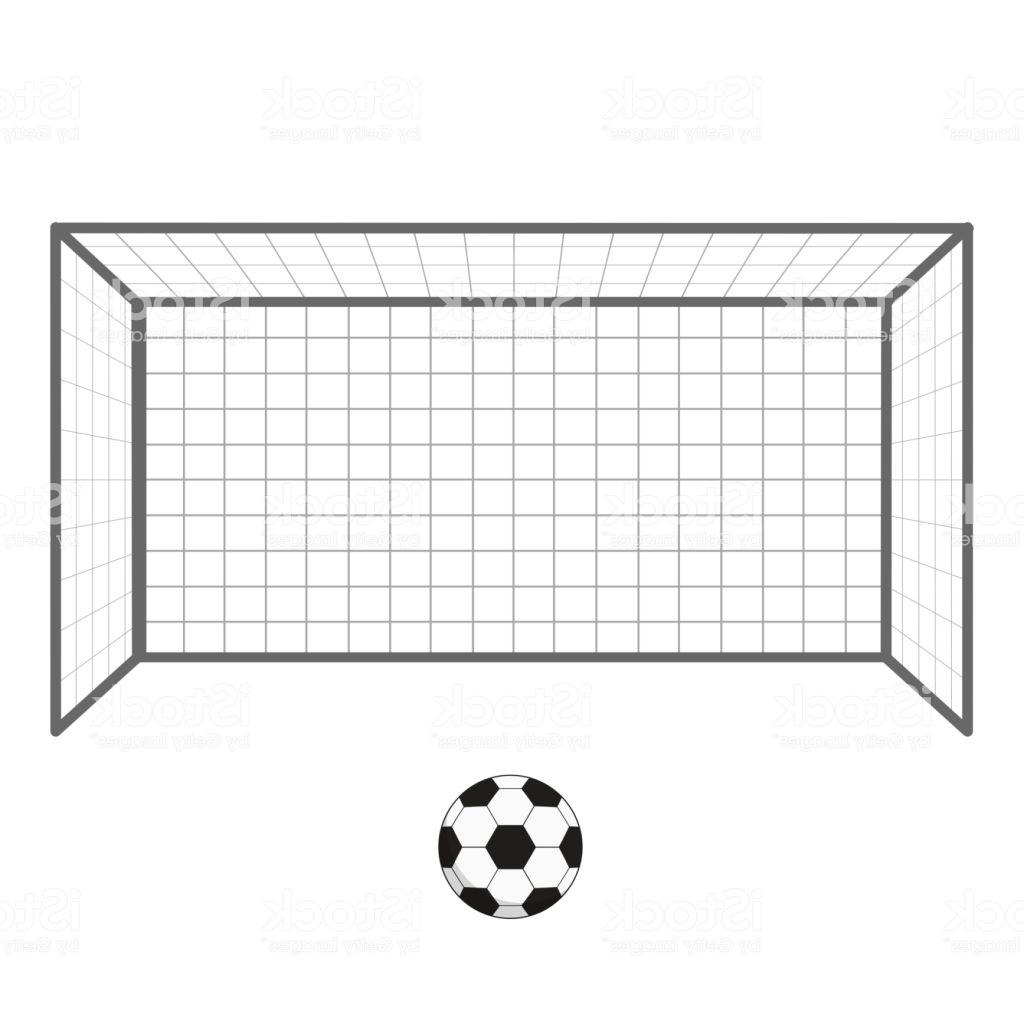 1024x1024 unique football soccer goal and ball gates goalie isolated - Goal Drawing