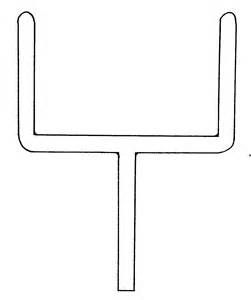 251x300 Footbal Clipart - Goal Post Drawing
