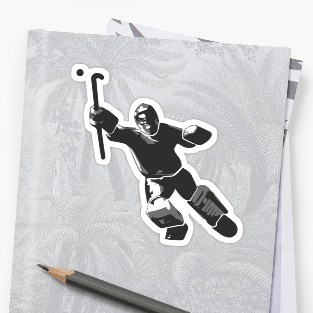 1000x1000 Field Hockey Goalie Sticker - Goalie Drawing