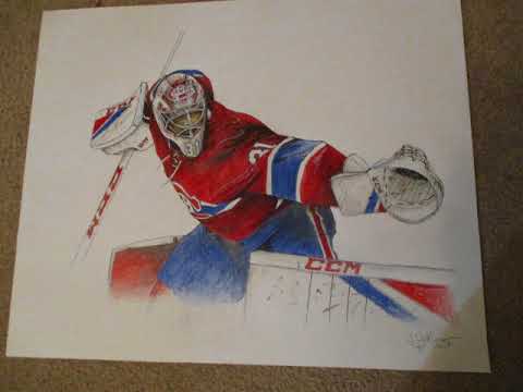 480x360 my original drawing of montreal canadians nhl goalie, carey price - Goalie Drawing