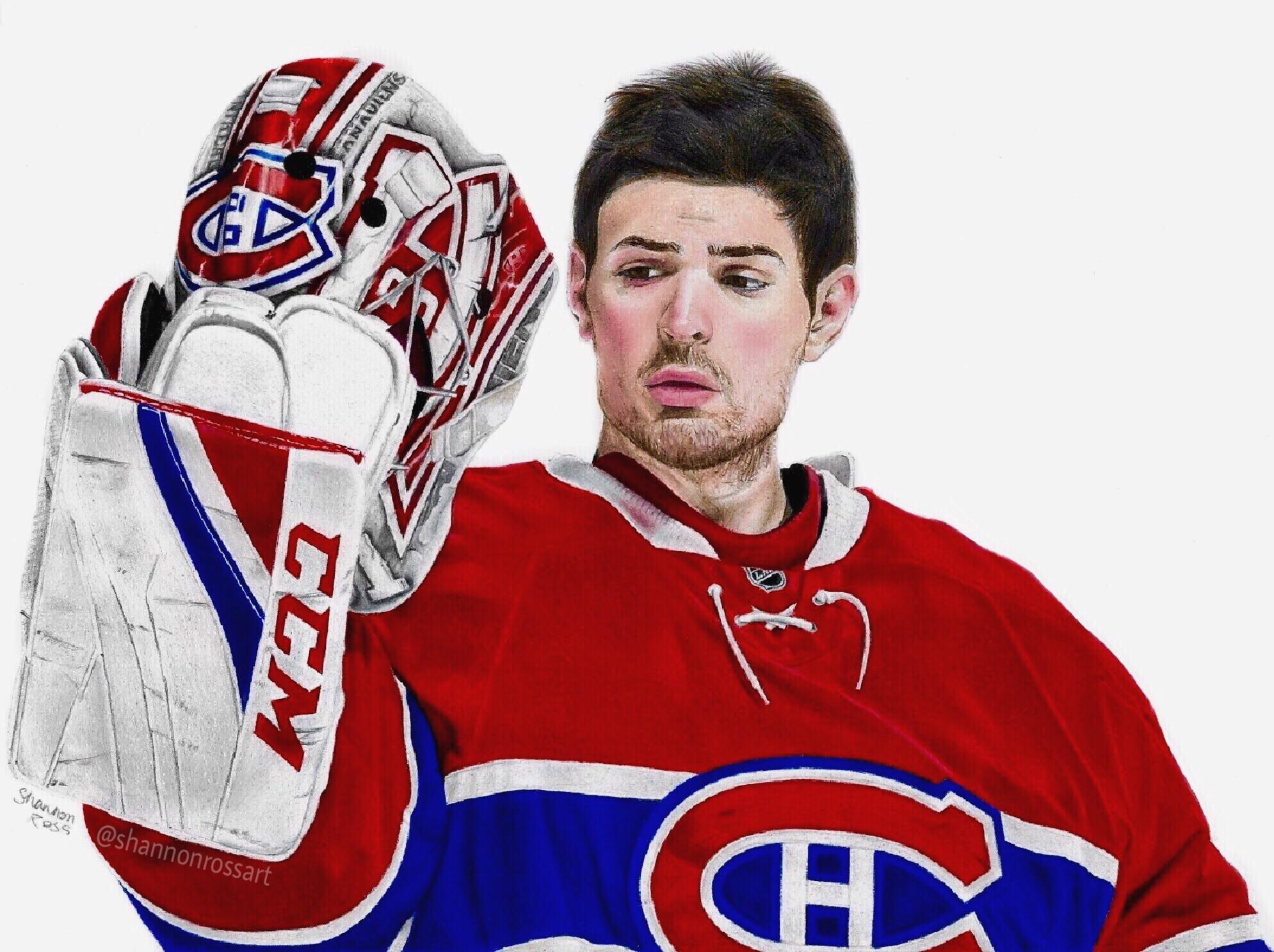 1990x1487 drawing of montreal canadiens goalie carey price hockey - Goalie Drawing