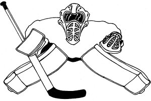 300x201 Hockey Mask Drawings Fine Art America - Goalie Mask Drawing