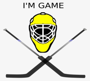 300x271 Hockey Png,  Free Hd Hockey Transparent Image - Goalie Mask Drawing