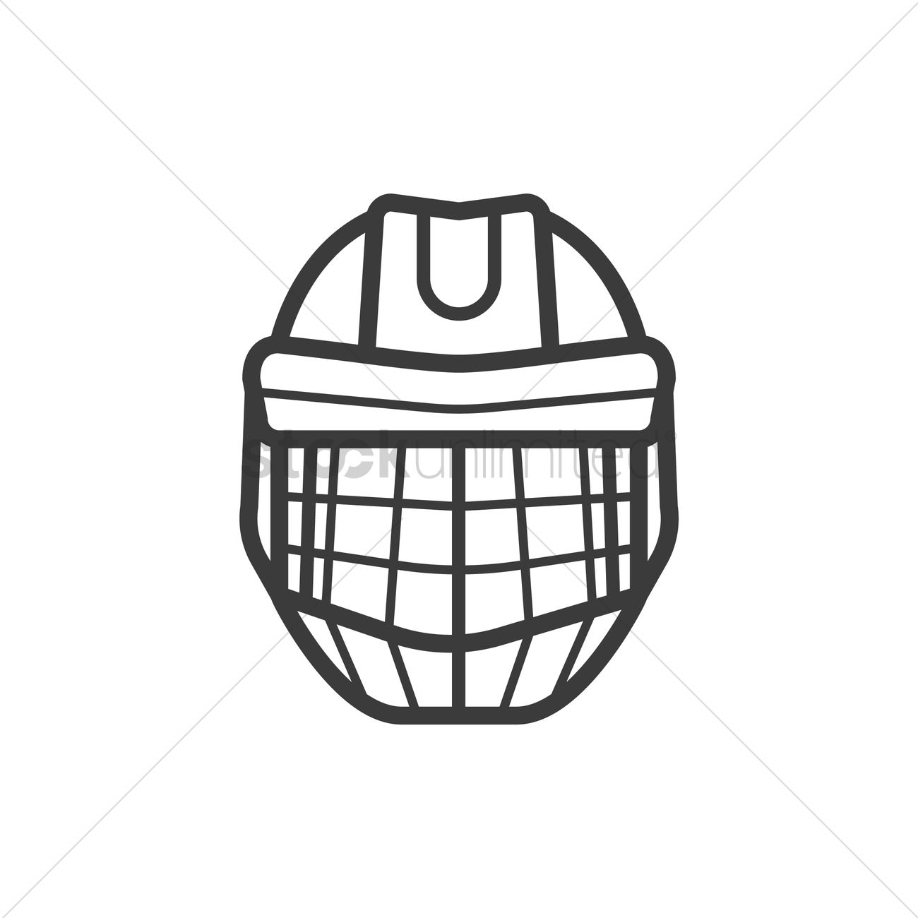 1300x1300 Ice Hockey Goalie Mask Vector Image - Goalie Mask Drawing