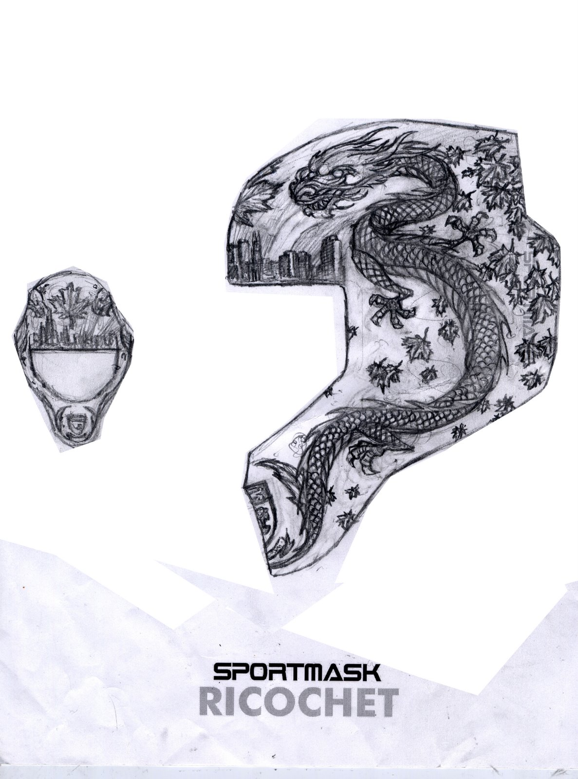 1187x1600 Foolish Endeavors Goalie Mask - Goalie Mask Drawing