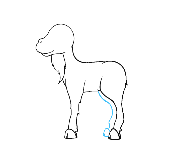 678x600 How To Draw A Cartoon Goat In A Few Easy Steps Easy Drawing Guides - Goat Cartoon Drawing