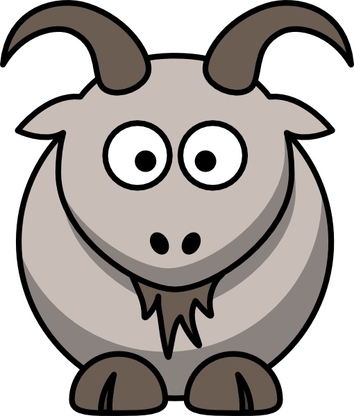 510x599 Cartoon Goat Clip Art Free Vector In Open Office Drawing - Goat Cartoon Drawing