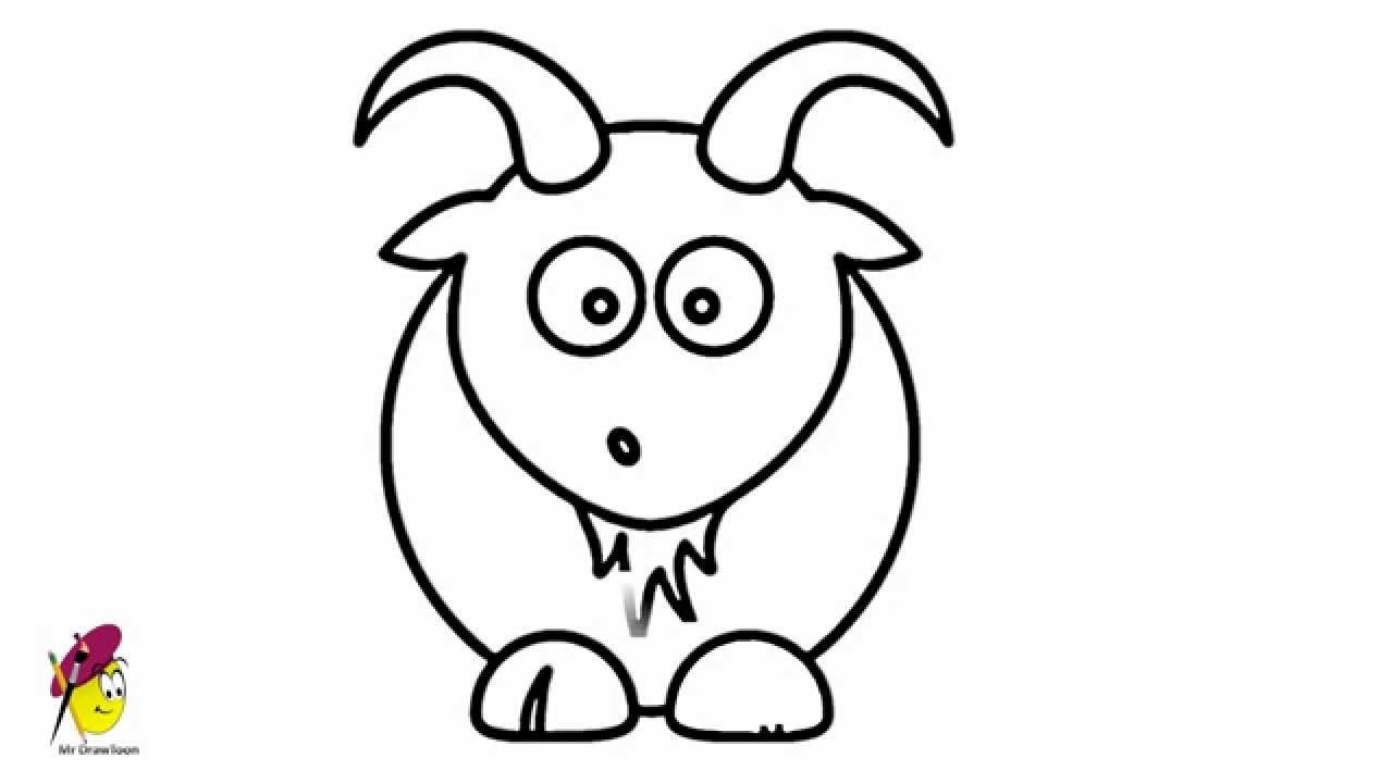1280x720 Goat Cartoon - Goat Cartoon Drawing