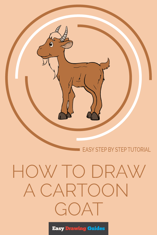 600x900 How To Draw A Cartoon Goat In A Few Easy Steps Easy Drawing Guides - Goat Drawing Images
