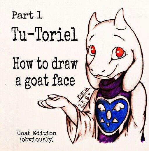 511x515 Tu Toriel - Goat Face Drawing