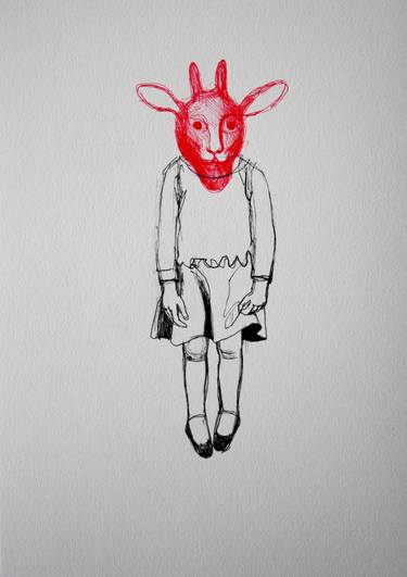 375x531 Goat Head Drawing - Goat Head Drawing