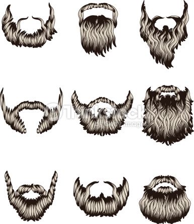 386x444 How To Draw Cartoon Beards - Goatee Drawing