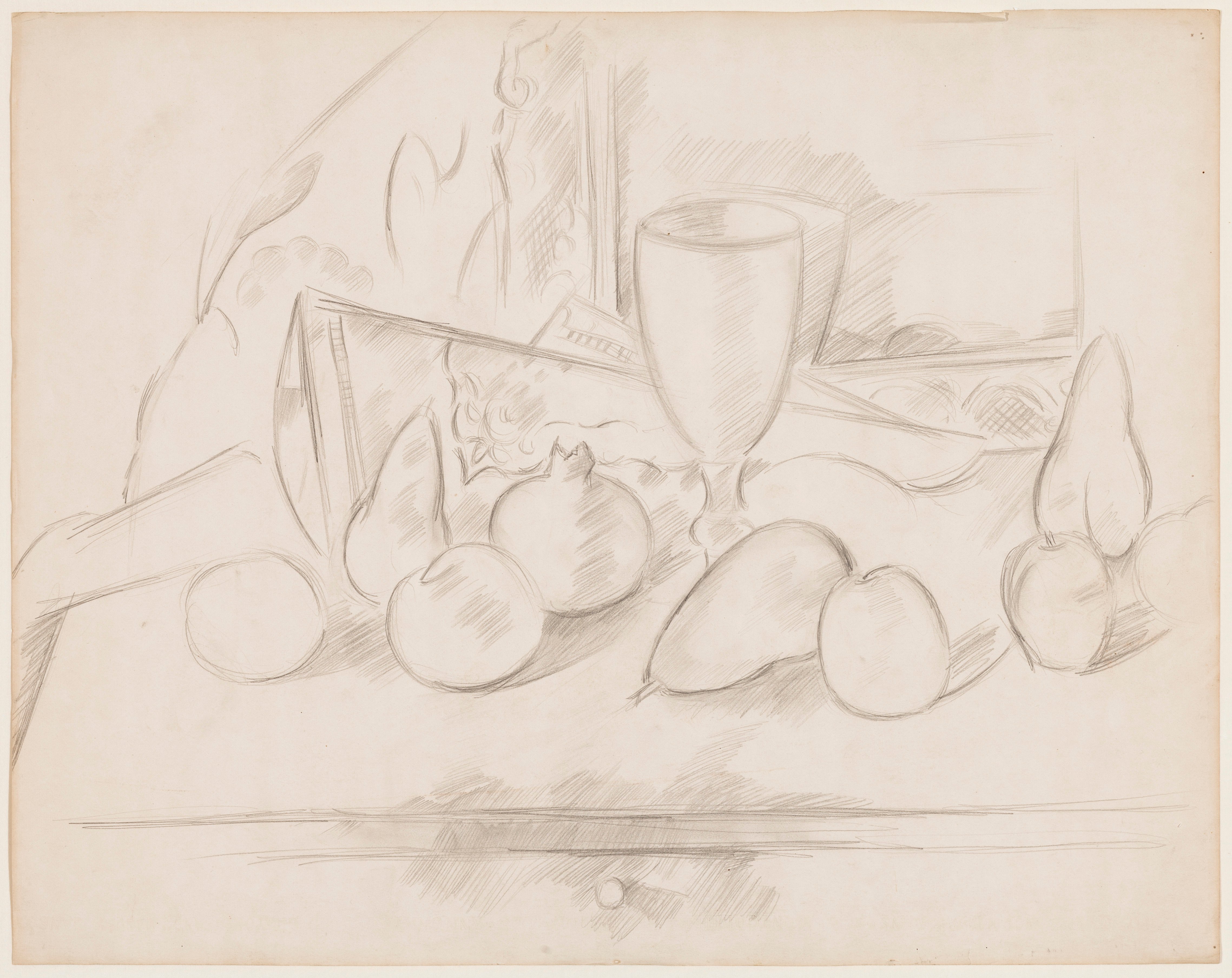 4554x3613 Marsden Hartley - Goblet Drawing