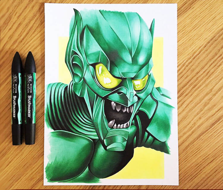 750x640 Green Goblin Drawing - Goblin Drawing