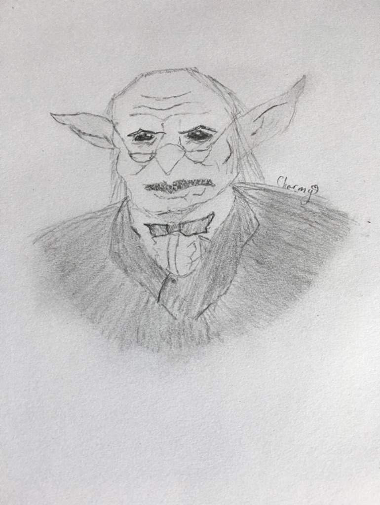770x1024 Gringotts Goblin Drawing Harry Potter Amino - Goblin Drawing