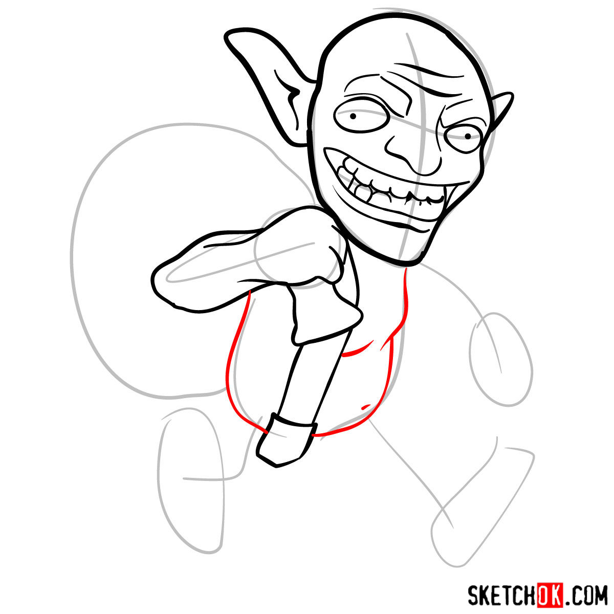 1200x1200 How To Draw Goblin From Clash Of Clans - Goblin Drawing