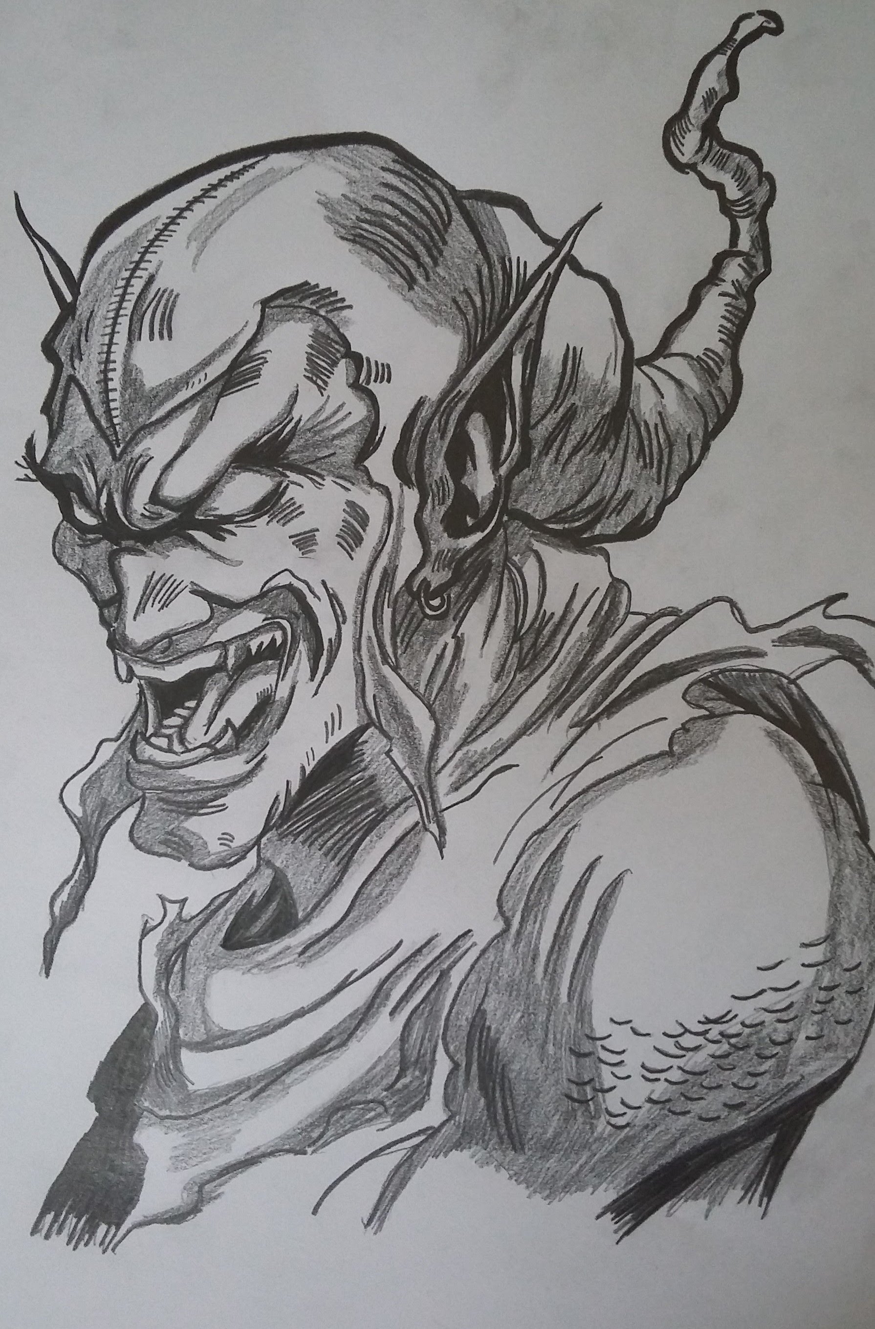 1790x2718 Goblin Drawing Sketch For Free Download - Goblin Drawing