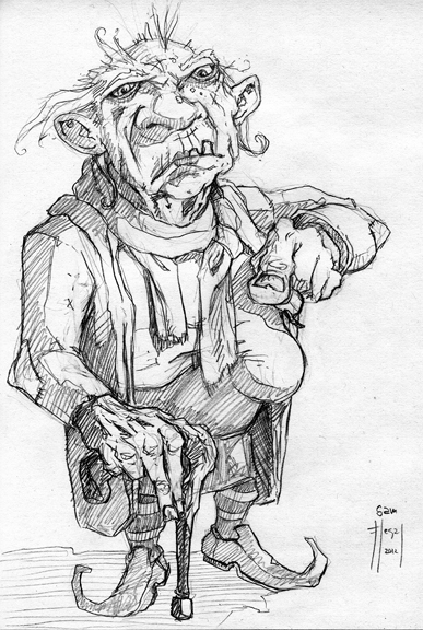 387x576 Church Drawing An Artist's Journey - Goblin Drawing