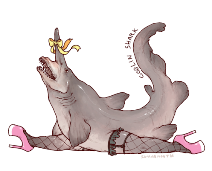 427x344 Image Result For Cute Goblin Drawing Sharks Drawings, Sketches - Goblin Shark Drawing