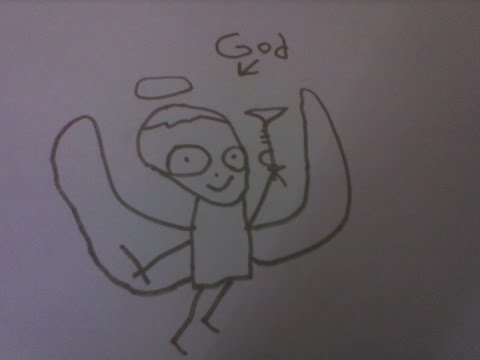 480x360 how to draw god using the word god - God Drawing