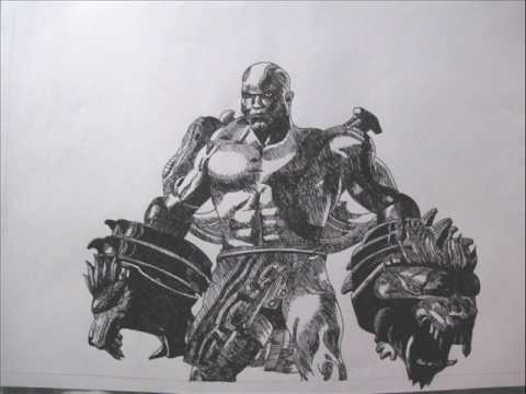 480x360 God Of War - God Of War Drawing