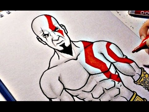 480x360 How To Draw Kratos - God Of War Drawing