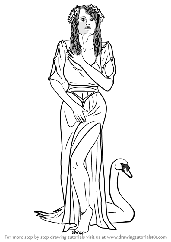 567x800 learn how to draw aphrodite goddess - Goddess Drawing