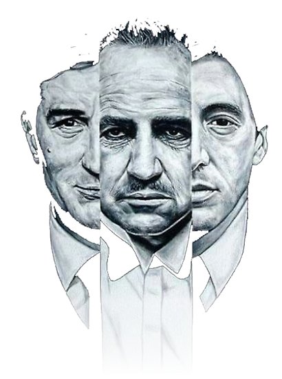 410x550 The Godfather - Godfather Drawing
