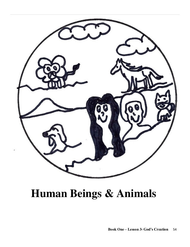 638x826 Loving God Spiritistteachinglessons - Gods Creation Drawing