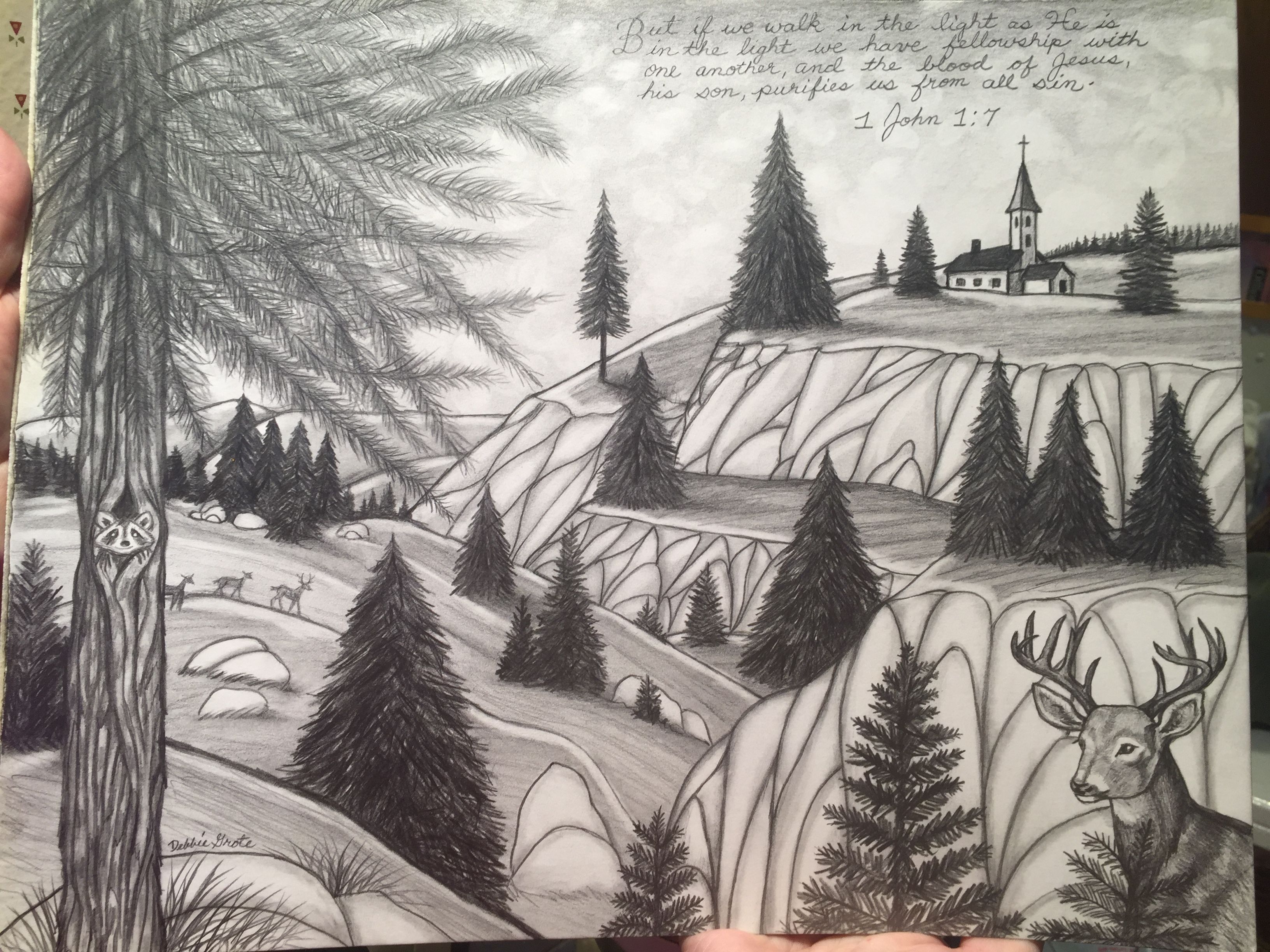 3264x2448 Sketch Drawing Contest - Gods Creation Drawing