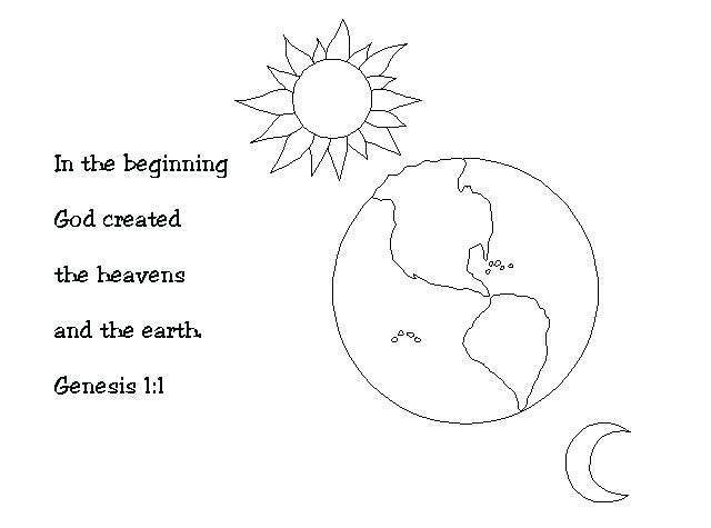 640x475 Free Coloring Pages God Created The World - Gods Creation Drawing