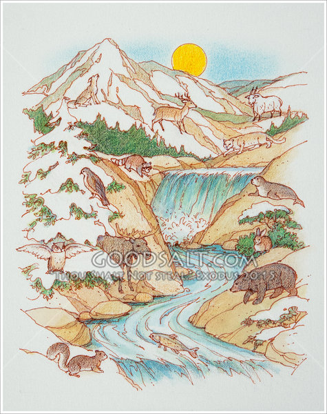 475x600 Animals Of God's Creation - Gods Creation Drawing