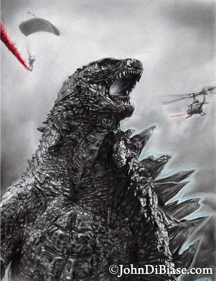 Godzilla Drawing at PaintingValley.com | Explore collection of Godzilla ...