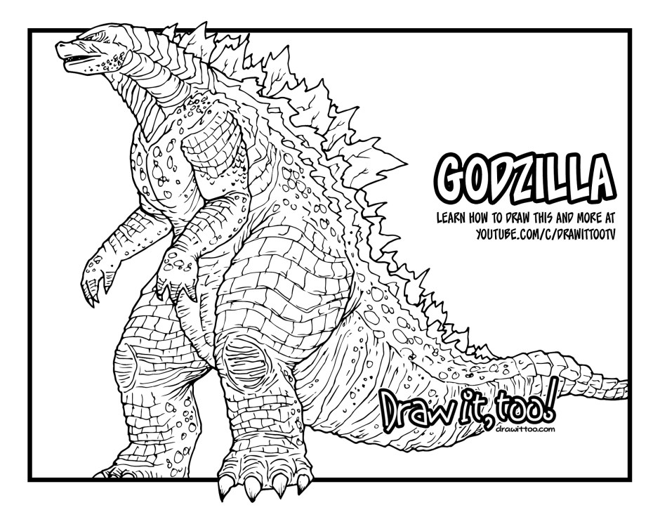 940x726 Godzilla Drawing Simple For Free Download - Godzilla Drawing Easy