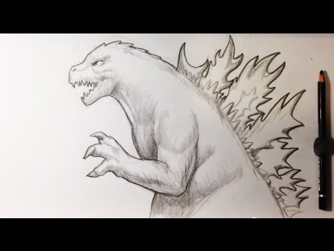480x360 Drawing Godzilla Demo - Godzilla Drawing Easy