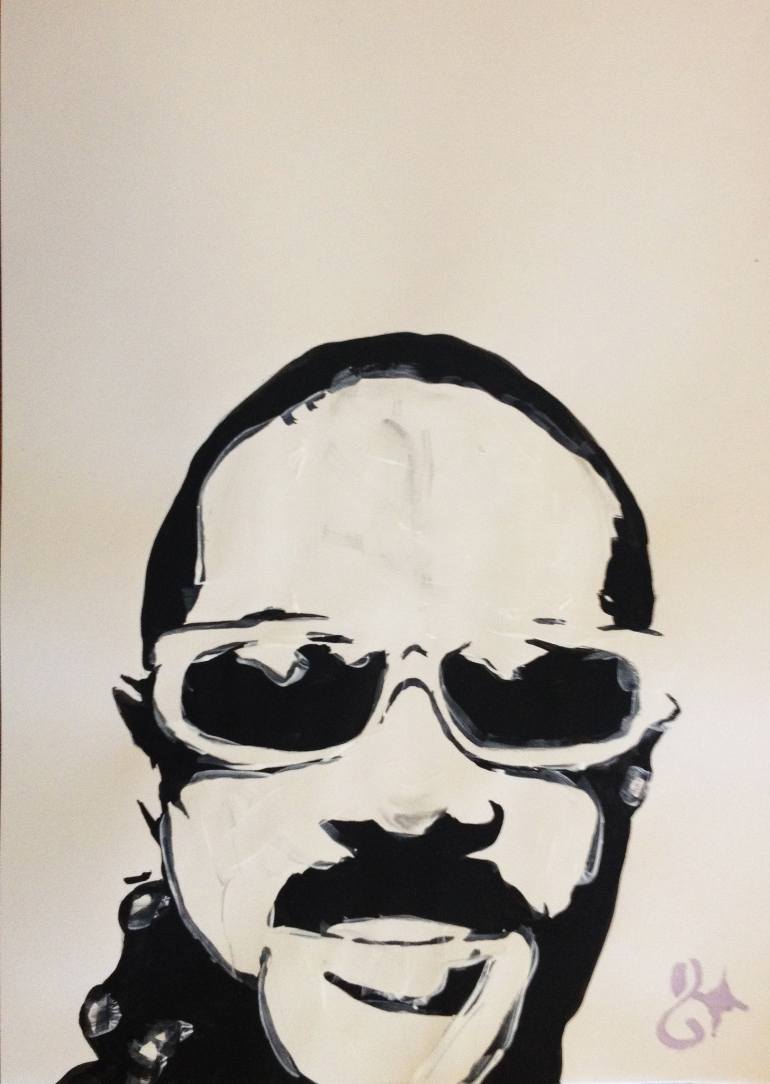 770x1084 stevie wonder drawing - Goggles Drawing
