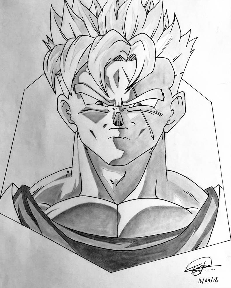 800x999 Future Gohan Drawing - Gohan Drawing