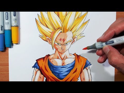 480x360 How To Draw Gohan Super Saiyan - Gohan Drawing