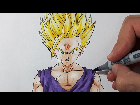 480x360 How To Draw Gohan Super Saiyan - Gohan Drawing