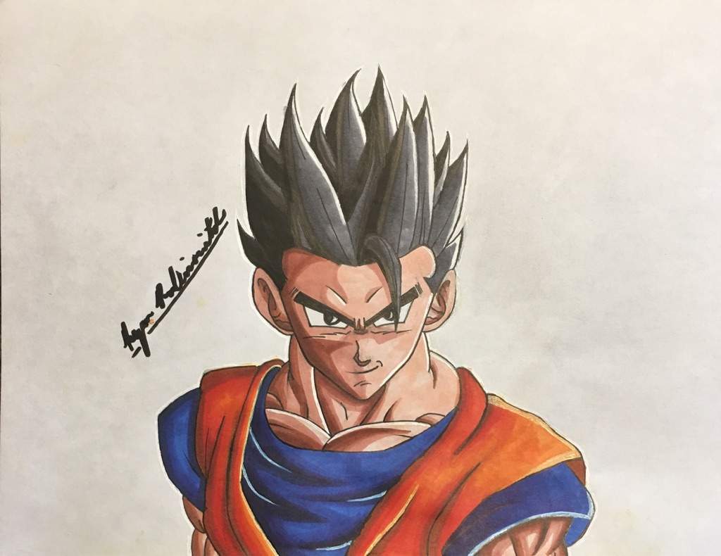 1024x790 mystic gohan drawing dragonballz amino - Gohan Drawing