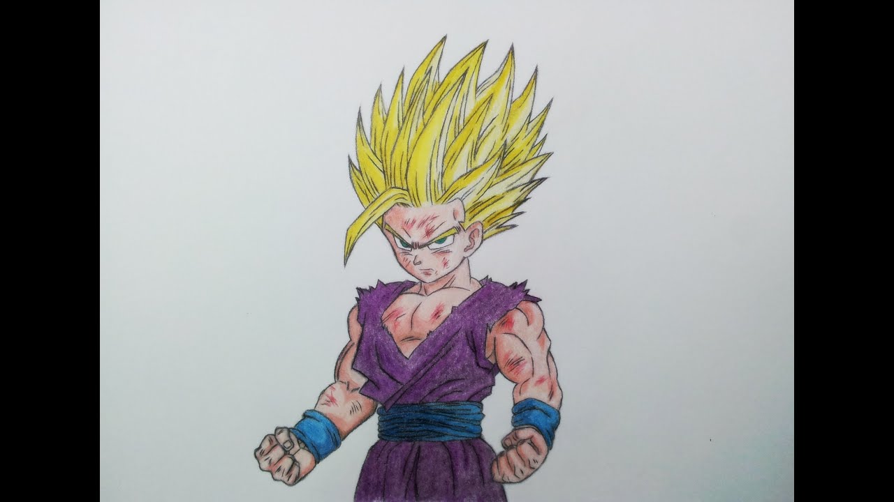1280x720 Drawing Gohan Super Saiyan - Gohan Drawing