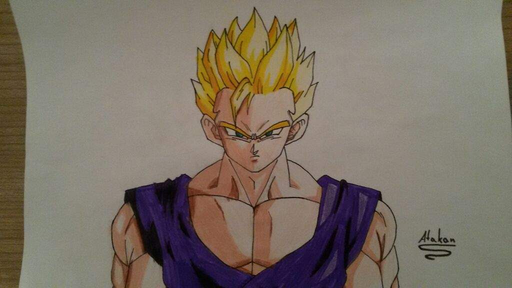 1024x576 Drawing Gohan Ssj Dragonballz Amino - Gohan Drawing