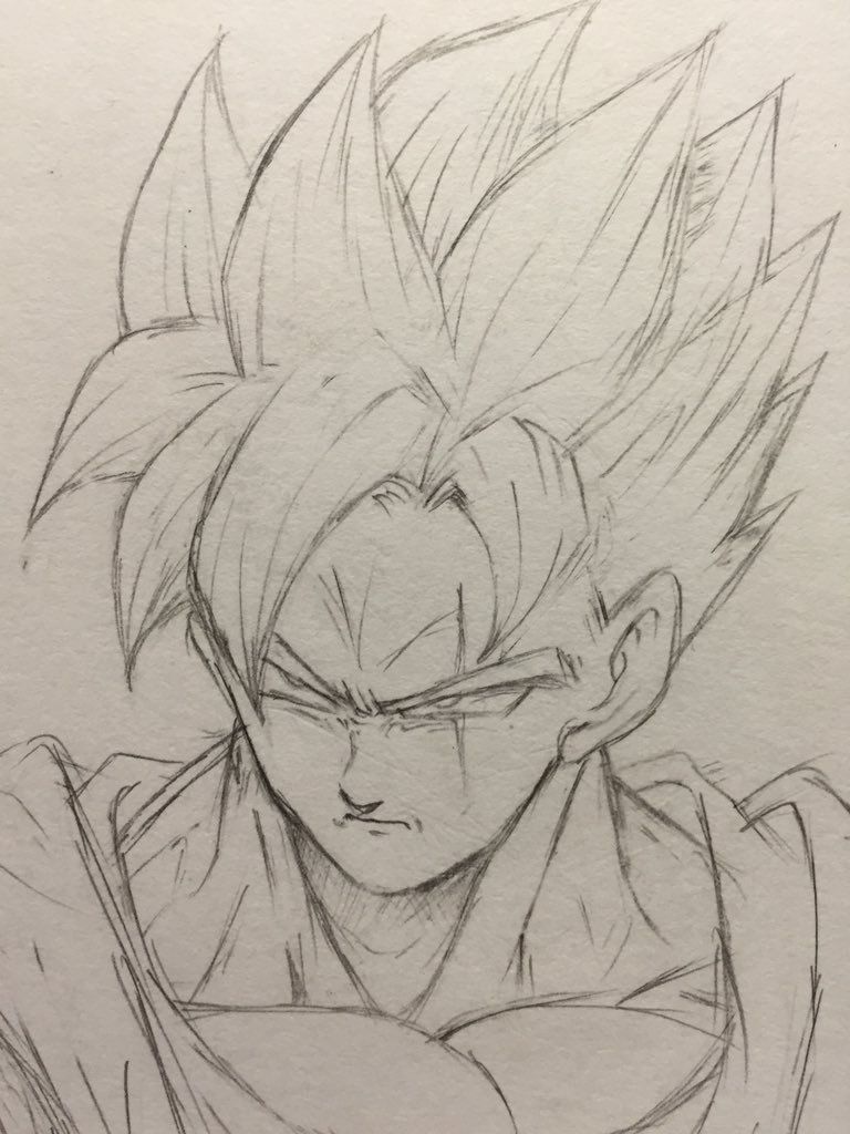 768x1024 Future Gohan Ssj Drawing - Gohan Drawing