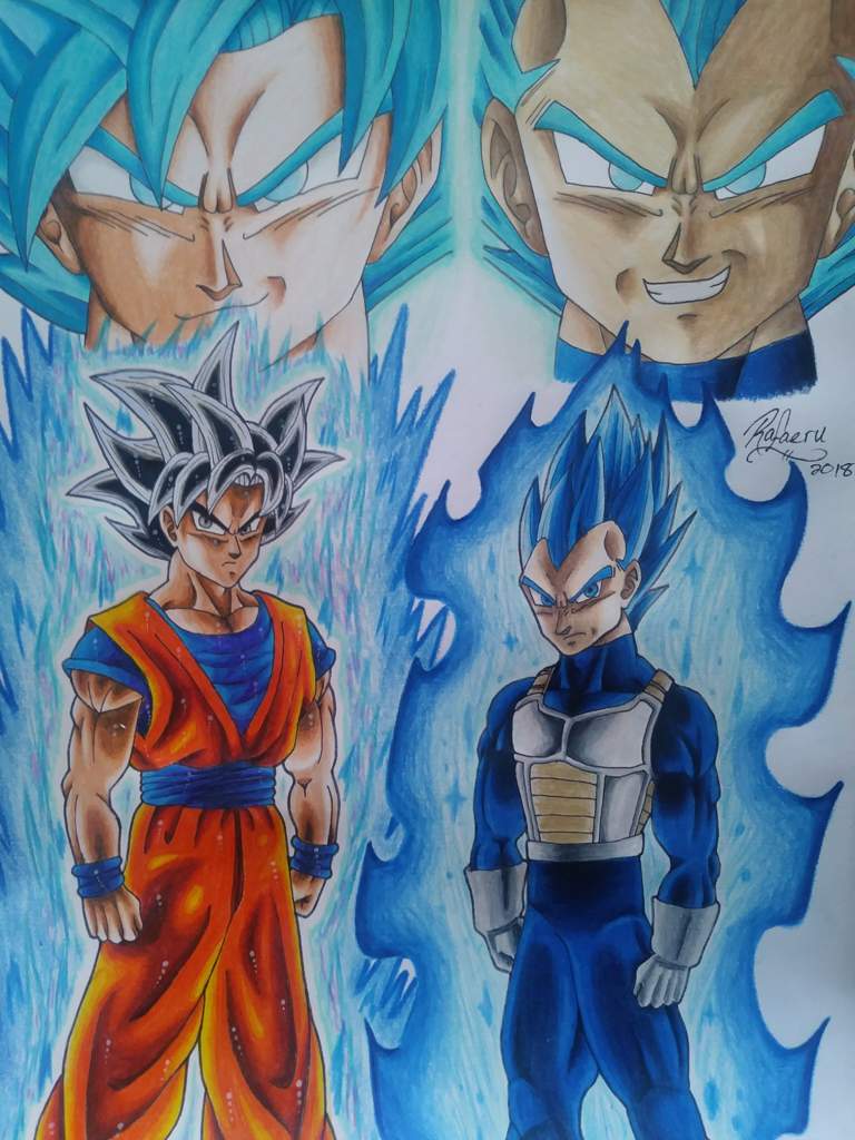 Goku And Vegeta Drawing at PaintingValley.com | Explore collection of ...